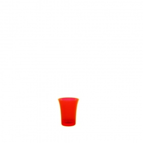 SHOT GLASS 2,5CL FLUO RED