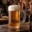 BEER MUG 1L CLEAR