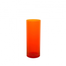 VERRE INCASSABLE TUBE 30CL  ORANGE FLUO