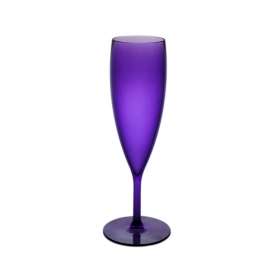 Flûte à champagne réutilisable personnalisée incassable 15CL violet minuit