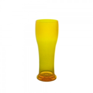 BEER GLASS 25CL FLUO YELLOW 