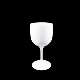 Wiederverwendbares, unzerbrechliches und ökologisches Cocktailglas 26cl weiß
