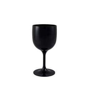 Wiederverwendbares, unzerbrechliches und ökologisches Cocktailglas 26 cl Schwarz