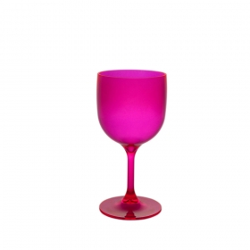 Wiederverwendbares, unzerbrechliches und ökologisches Cocktailglas 26 cl Fluo Pink