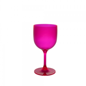 Copa cóctel reutilizable, irrompible y ecológica 26cl rosa fluo