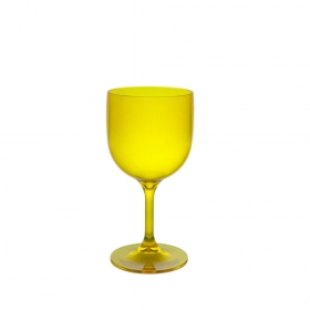 Wiederverwendbares, unzerbrechliches und ökologisches Cocktailglas 26 cl Fluogelb
