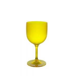 Verre à cocktail 26cl réutilisable, incassable et écologique jaune fluo