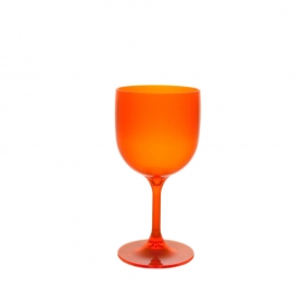 Wiederverwendbares, unzerbrechliches und ökologisches Cocktailglas 26 cl Fluo Orange