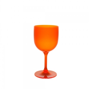 Wiederverwendbares, unzerbrechliches und ökologisches Cocktailglas 26 cl Fluo Orange