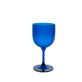 Wiederverwendbares, unzerbrechliches und ökologisches Cocktailglas 26 cl Blau
