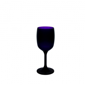 Reusable unbreakable 15cl wine glass BLACK