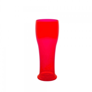BEER GLASS 25CL FLUO RED